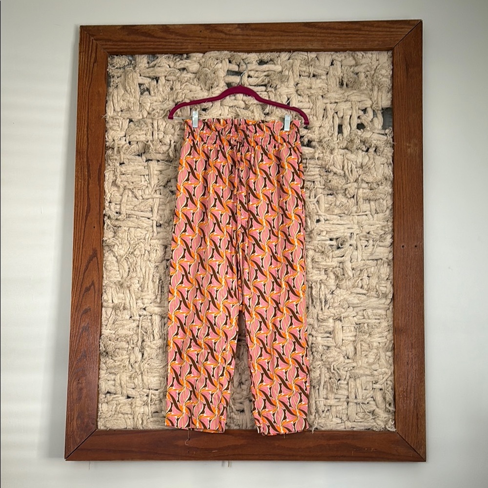 Devotion Twins 70’s Print Paperbag Pants Small